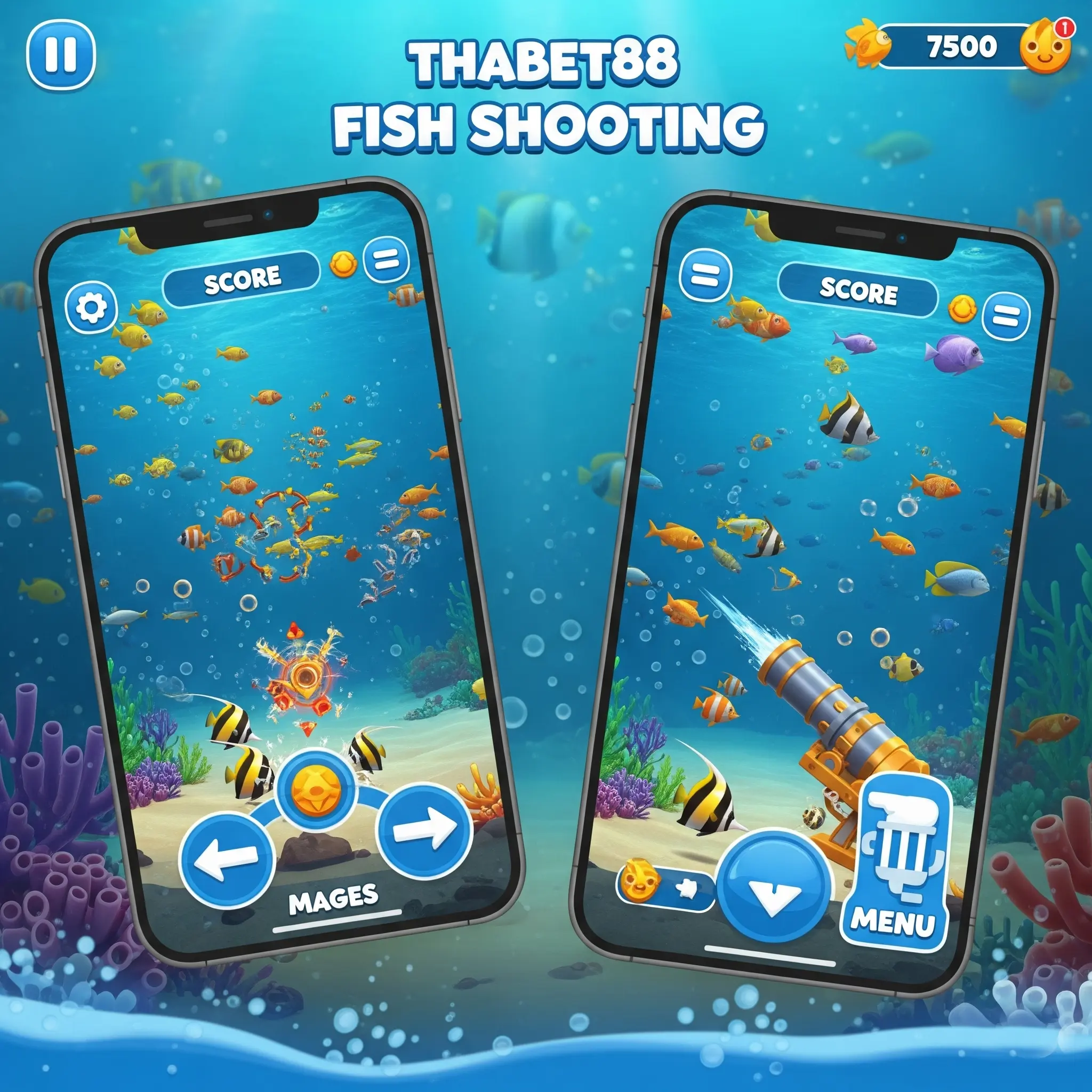 Giao diện game bắn cá Thabet88 trên thiết bị di động, tiện lợi cho người chơi mọi lúc mọi nơi.