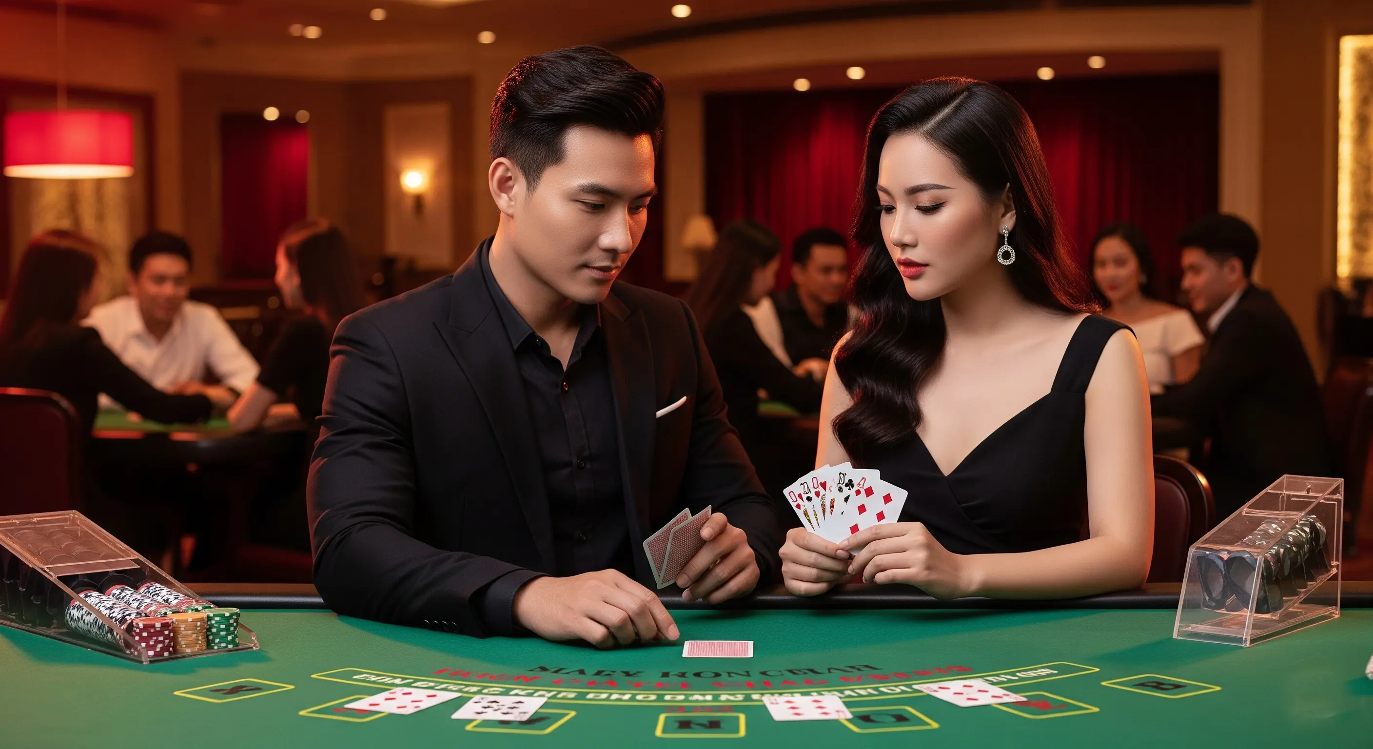 Hình ảnh về người chơi đang thư giãn và giải trí khi tham gia game bài tại Thabet88.