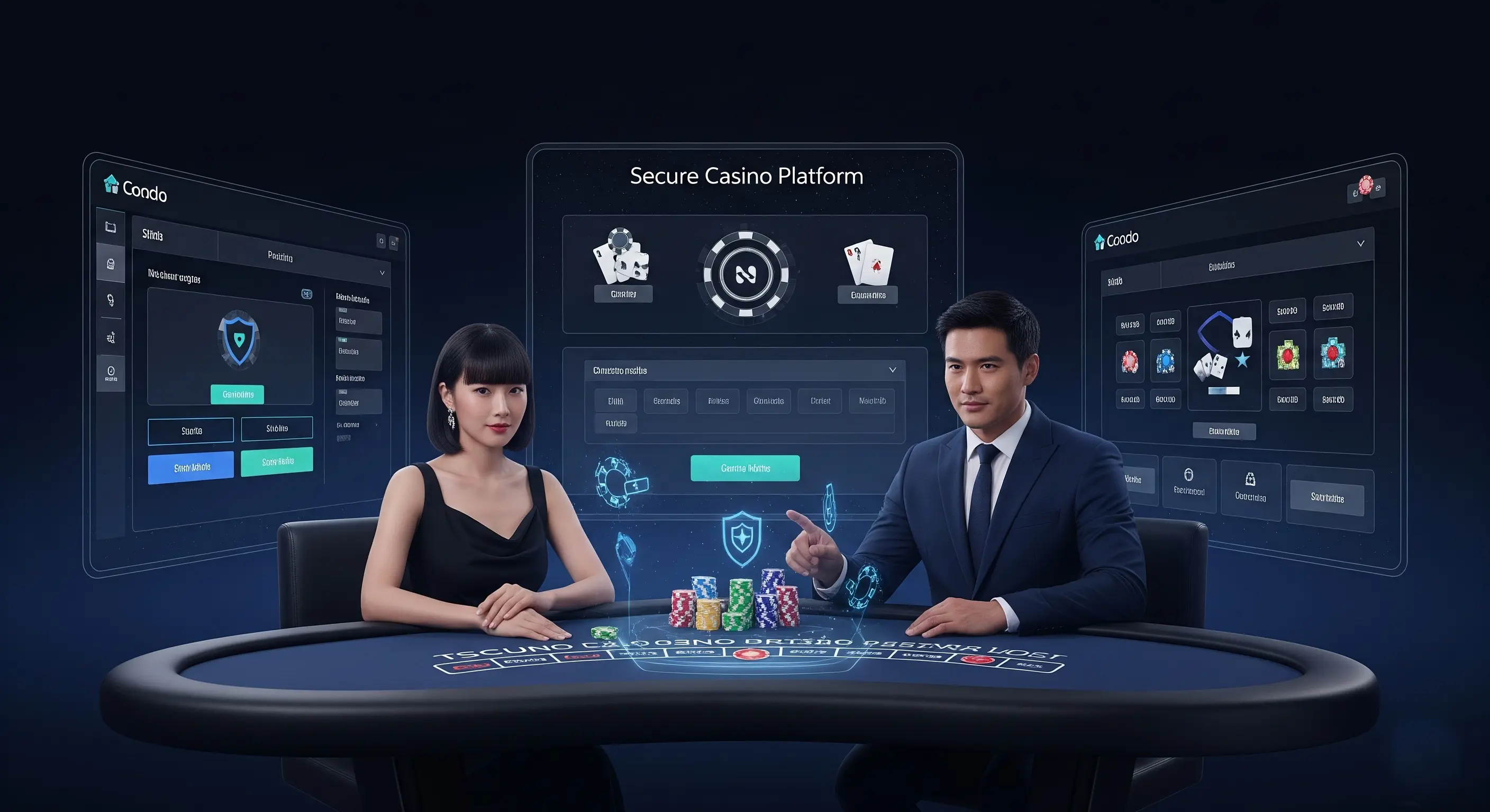 Hình ảnh hệ thống bảo mật cao cấp tại Thabet88 Casino, đảm bảo an toàn tuyệt đối cho người chơi.