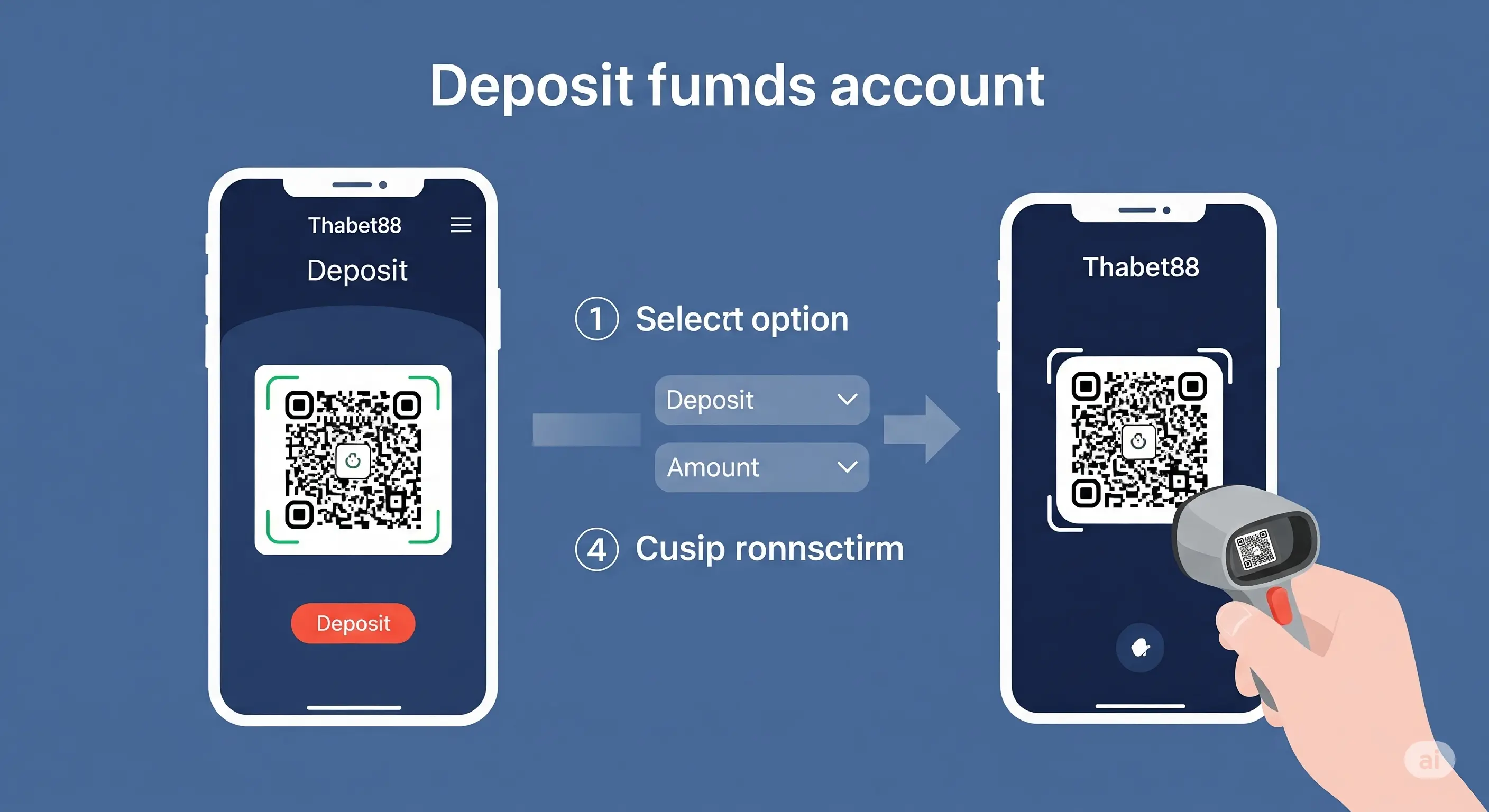 Quét mã QR để nạp tiền Thabet88