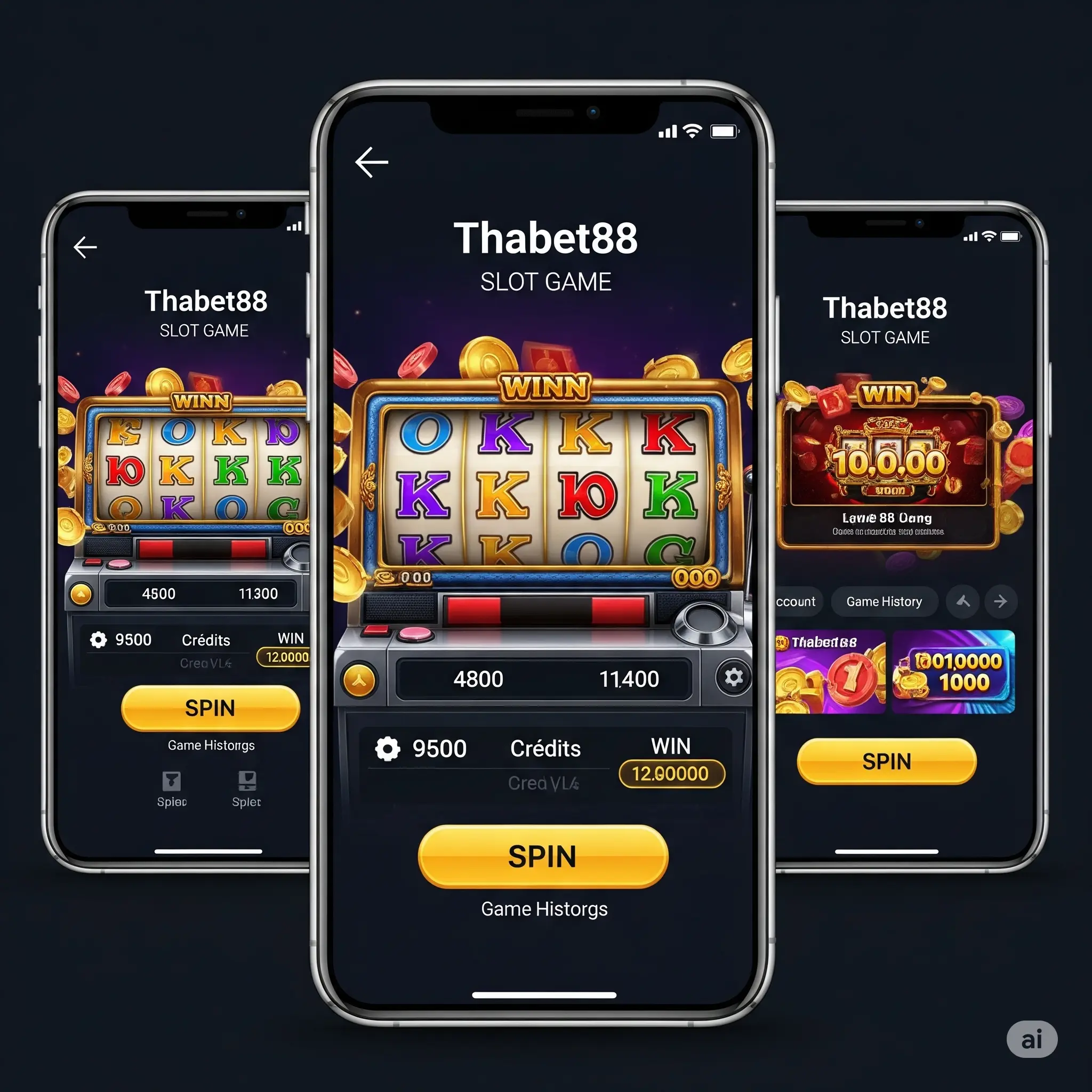 Giao diện game nổ hũ Thabet88 trên thiết bị di động, tiện lợi cho người chơi.