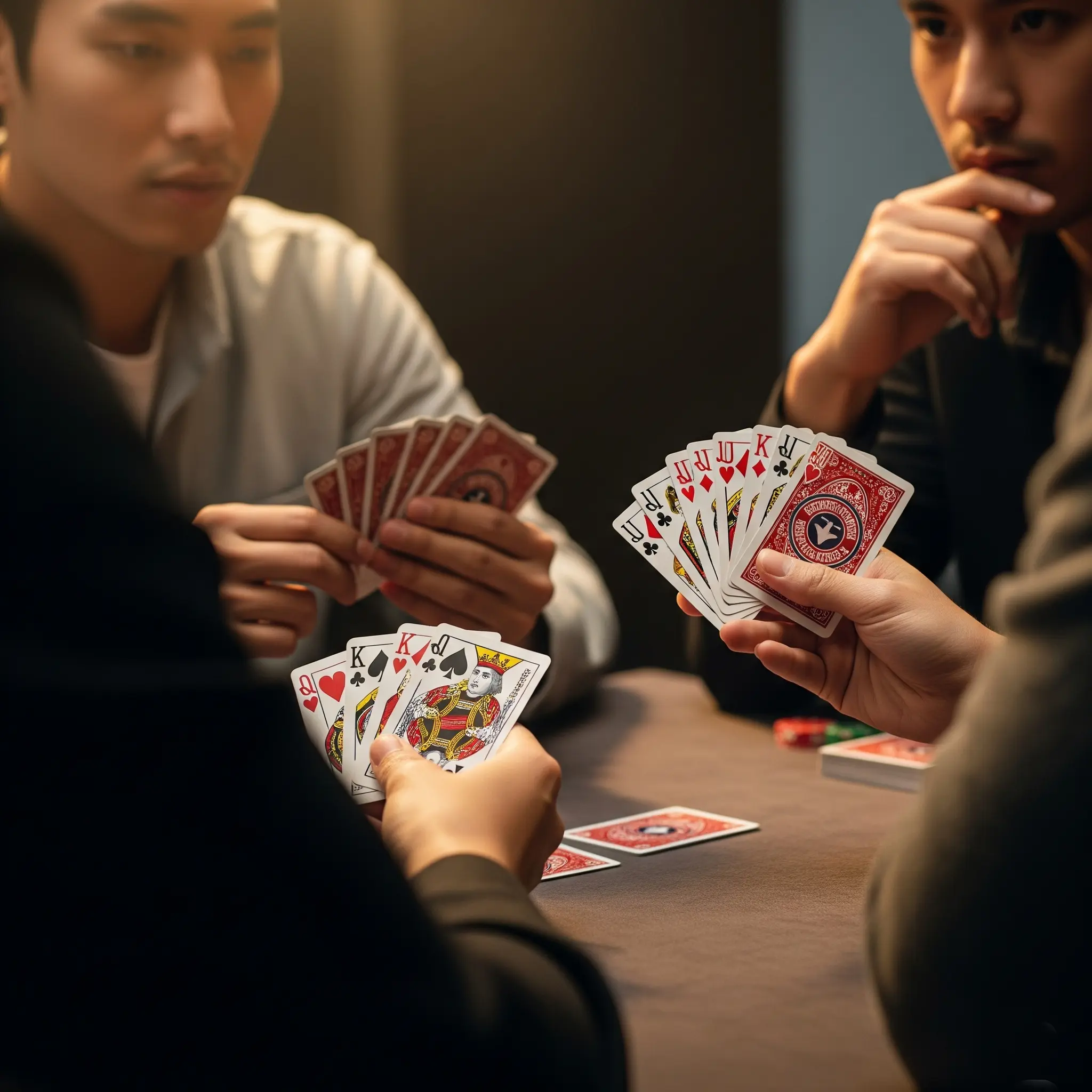 Hình ảnh về tay bài trong game bài Thabet88, minh họa cho các bộ bài Tiến Lên.